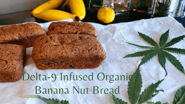 Delta 9 Banana Nut Gluten-free Bread Cakes 200mg