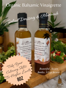 Delta-9 1000mg Olive oil Organic Balsamic Vinaigrette Dressing