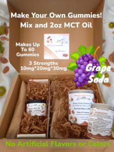 Delta-9 Gummies,  Make Your Own, Grape, MCT oil