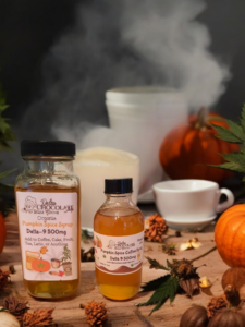 Delta-9 Nano 1000mg Pumpkin Spice Coffee Syrup, Organic Syrup