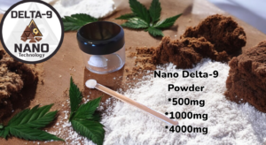 Delta 9 Nano Powder, Infuse Drinks, Baked Goods,