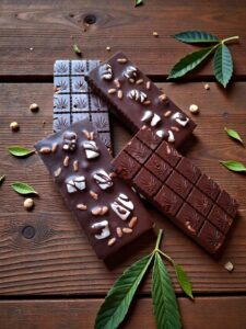 Delta-9 2000mg Chocolate Marshmallow Crunch Bar,  Organic Delta 9 Chocolate Bar