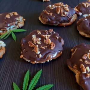 Delta 9 Chocolate Turtles, Hybrid Infused Caramel Pecan Candies