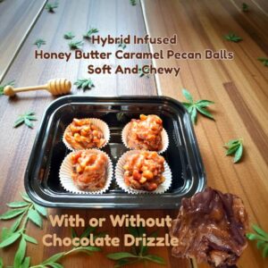 Delta 9 Pecan Balls, Infused Caramel Candies,  Organic