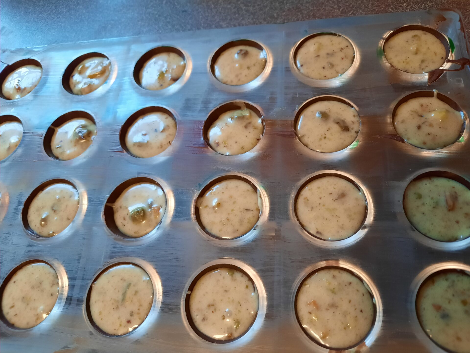 Chocolate Truffles, Pistachio Ganache Artisan Chocolates, - Image 2