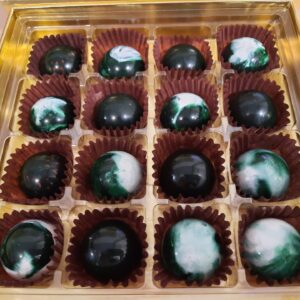 Chocolate Truffles,  Pistachio Ganache Artisan Chocolates,