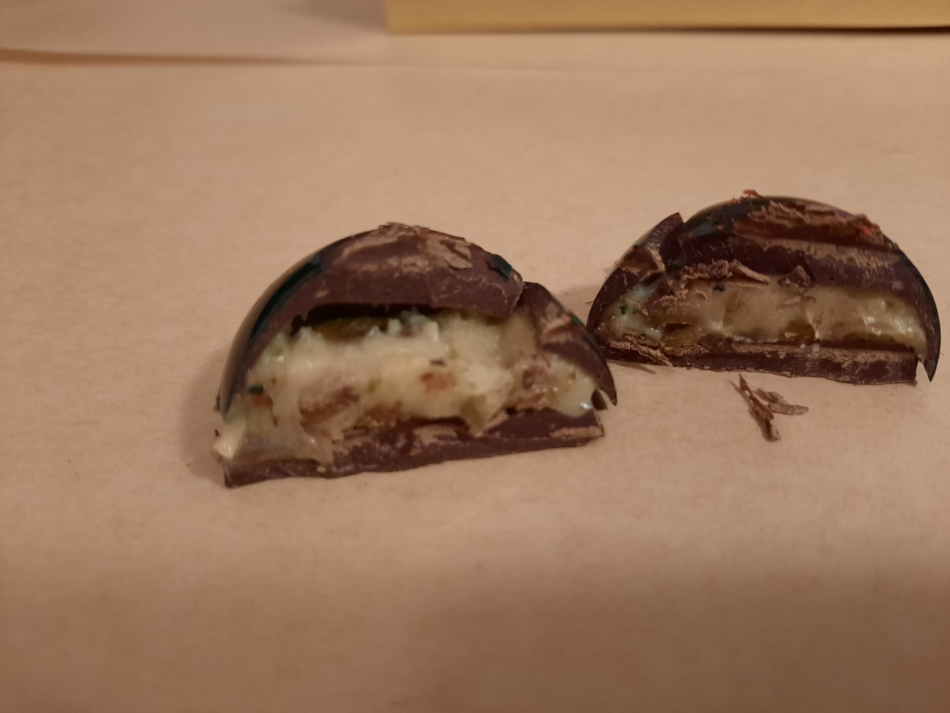 Chocolate Truffles, Pistachio Ganache Artisan Chocolates, - Image 3