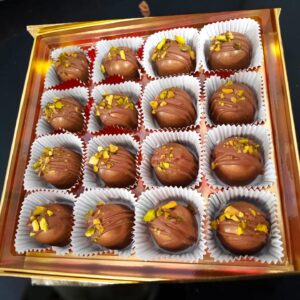 Chocolate Ganache Truffles, Nutty Coverture Chocolates, Small Batch