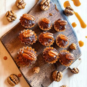 Caramel Pecan Truffles, Organic Caramel Ganache Truffles, Pecan Balls