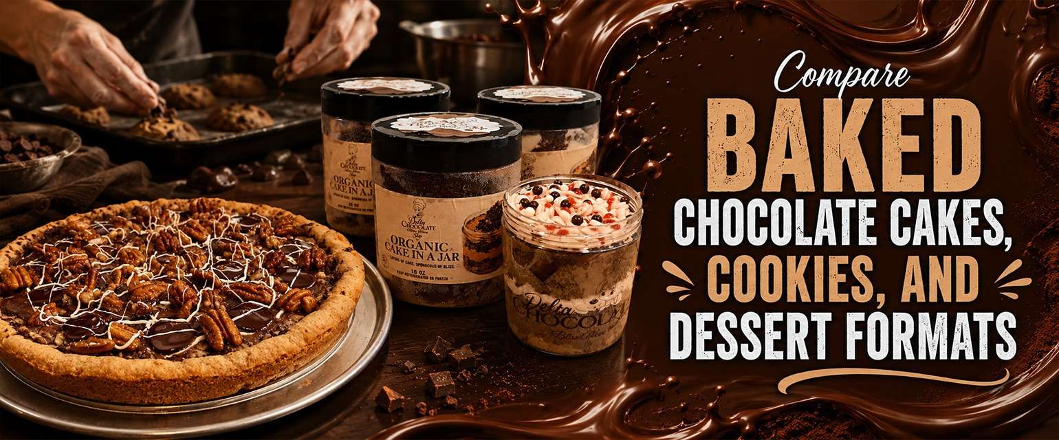 Baked chocolate dessert