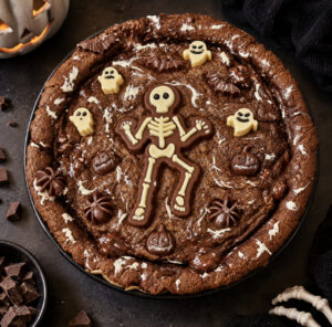 Giant Organic Brown Butter Chocolate Chunk Cookie Pizza, Brownie