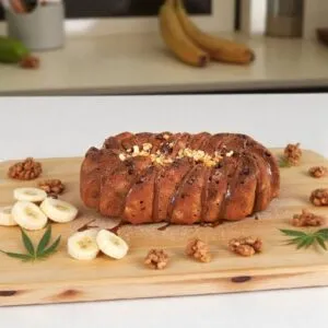 Delta 9 Banana Nut Bread Loaf, Hybrid, Nano Infused