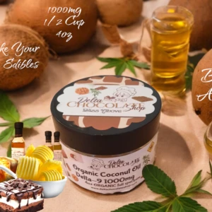 Delta-9 Coconut Oil 1000mg Organic Cooking Baking Oil