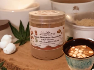 Delta-9 Nano 1000mg Hot Chocolate Mix, 12oz Organic Infused Beverage