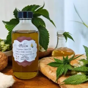 Delta-9 Infused Organic Olive Oil 1000mg Delta Cooking Oil