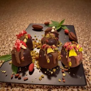 Delta-9 Infused Hybrid Chocolate Truffles, Milk or Dark Vegan Ganache
