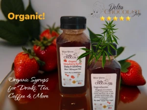 Delta-9 Nano 1000mg Syrup, Organic Strawberry Mock Tail
