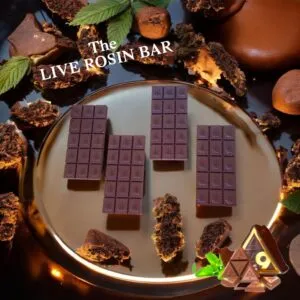Delta 9 Live Rosin 1000mg Chocolate Bar, Infused Organic Chocolate Bar