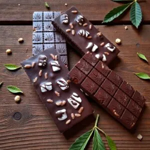 Delta-9 2000mg Chocolate Marshmallow Crunch Bar, Organic Delta 9 Chocolate Bar