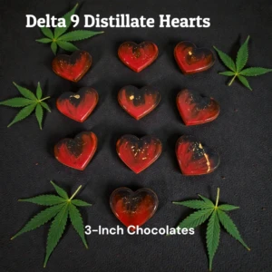 Delta 9 Distillate Chocolate Hearts, Valentines, Artesian Bon Bons